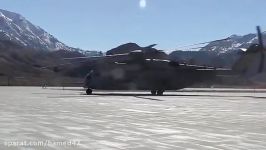 انتقال سربازان آمریکایی به کوهستان هلیکوپتر CH 53
