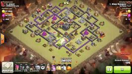 Clash of Clans  TH9  GolemHog  King Danger vs lvl109