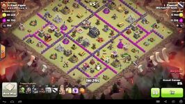 Clash of Clans  TH8 vs TH9  GoWiPe  War 76  ParisA