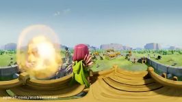 clash of clans 360 experience a virtual reality raid