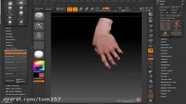 hand polypaint Zbrush