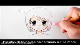 How to color hair with colored pencils