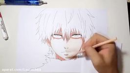 Drawing Kaneki ken from Tokyo Ghoul