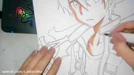 Speed Drawing  Kirito Sword Art Online