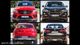 مقایسه طراحی BMW X6 Mercedes GLE Coupé AMG