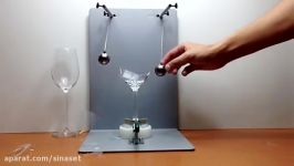آزمایش علوم فیزیک ازمایش دو مدل لیوان شیشه ی
