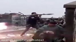 کلیپ درگیری نیروهای حشد الشعبی در بلندی های مکحول عراق