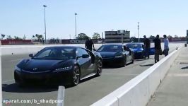 آکورا NSX  تست رانندگی در پیست