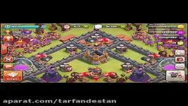 خوابیدن کارگر بیرون کلبه در Clash of Clans