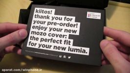 جعبه گشایی بررسی قاب چرمی Mozo برای لومیا 950