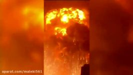 تیانجین فیلم انفجار قطاری ترس شاهدان عینی