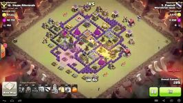 Clash of Clans  TH8  GoHo  War 71 vs نخبه المحاربین