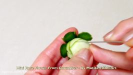 هنر تزیین سبزیجات آموزش گل رز خیار