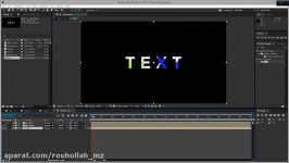 آموزش Aftereffect   افکت 3D Splatter Text