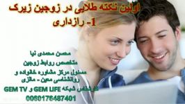 اولین نکته طلایی در روابط زوجین زیرک 1 . محسن محمدی نیا