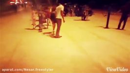 Football freestyle panna