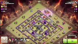 Clash of Clans  TH9  Full Hog  War 103 vs Russian C