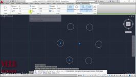 010 Polar Array آموزش پایه اتوکد2016 AutoCAD