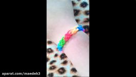 فانی بافت های من برای مسابقه rain bow loom