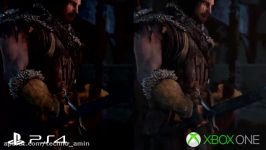 مقایسه گرافیک بازی Middle earth Shad در XBOX ONE PS4