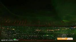 بایرنی ها در مراسم لیزر شو ورزشگاه آلیانس آرنا