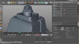 Compositing a Machine Gun Turret in CINEMA 4D and After