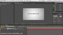 آموزش After Effect   آموزش عمومی Motion Graphics