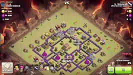 Clash of Clans  TH8  Full Hog  War 104 vs UNDER WORL