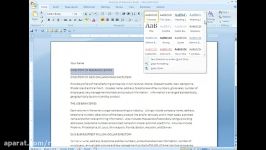 Using Styles and Themes with Word 2007