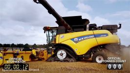 ثبت رکورد جدید توسط کمباین NEW HOLLAND نیوهلند HD