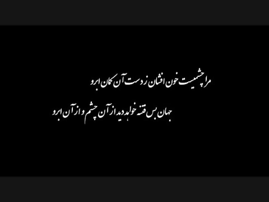 تصنیف مرا چشمی است خون افشان ز دست آن کمان ابرو