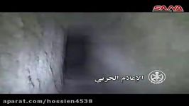 انهدام تونل تروریست ها در حومه دمشق