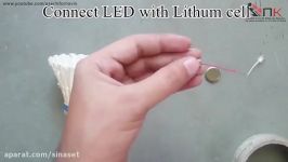 یادگیری ساختنی کاربردیوصل کردن LED به بدمینتون