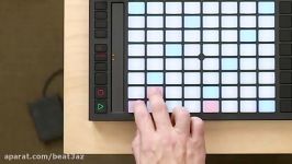 Beat۳az  نواختن موزیک گجت Ableton Push