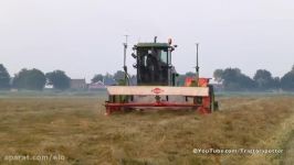 John Deere 3830 swather  Graszaad maaien  Mowing gras