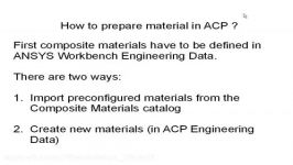 تحلیل کامپوزیت در ACP ansys workbench بخش 1