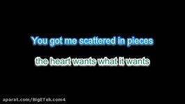 Selena Gomez The Heart Wants What It Wants lyrics