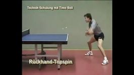 timo boll backhand topspin