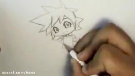 How I Draw  Chibi Sora  Kingdom Hearts