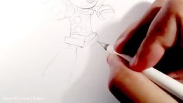 How I Draw Beck Mighty No. 9 Time Lapse Drawing