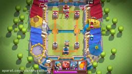 نمایی محیط بازی هیجان انگیز کلش رویال  clashroyale