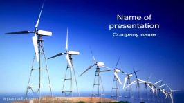 دانلود رایگان تم قالب پاورپوینت Windmills