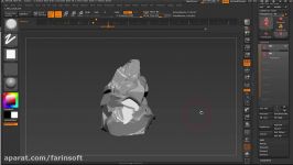 دانلود آموزش مدل سازی حجاری سنگ در ZBrush...
