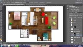 Adobe Photoshop CS6  Rendering a Floor Plan  Part 1