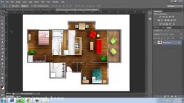 Adobe Photoshop CS6  Rendering a Floor Plan  Part 6