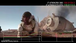 بنچمارک r9 390 gtx 970 در بازی Star Wars Battlefront