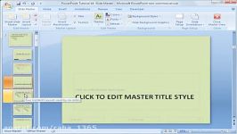 PowerPoint 2007 Tutorial 14 Slide Master