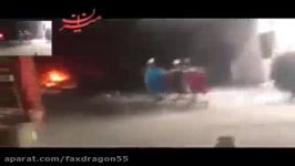 لحظه انفجار خودروی انتحاری در بغداد