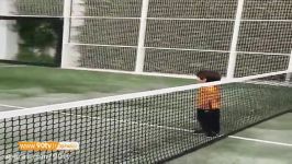 آموزش تنیس جرارد پیکه به پسرش