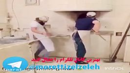 دابس مش رقص در نانوایی فوق خنده دار 